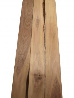 3x Nussbaumholz Walnussholz Brett 102x12cm x 24mm A4 