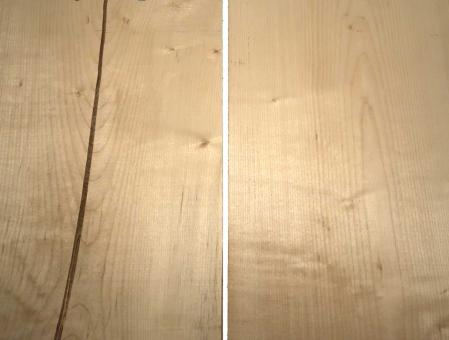 3x Ahornholz Ahorn Holz Brett 65x17-37,5cm x 22-24mm 
