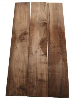 3x Nussbaumholz Walnussholz Brett 92x17cm x 22-24mm A2 