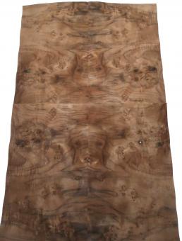 Nussbaum Wurzelholz Furnier Maser A 49x25-26cm x 8 Blätter 