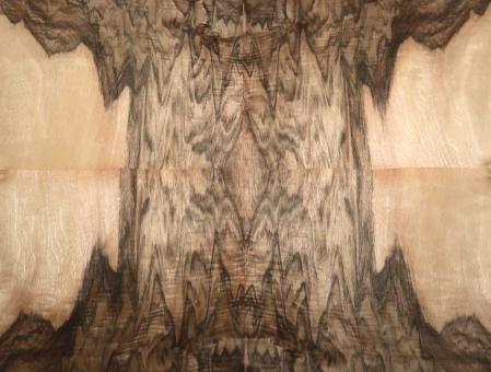 Nussbaum Wurzelholz Furnier Maser A 32x33-34cm x 8 Blätter 