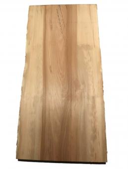 Satin Nussbaum Holz Amberbaum Bohle 89x39-44cm x 49mm 