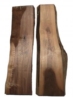 Nussbaumholz Walnussholz Nussholz 90x22-29cm x 42-44mm 