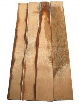 4x Palmen Holz Brett Red Palmira Coconut 75x8-11cm x 16-23mm T2 