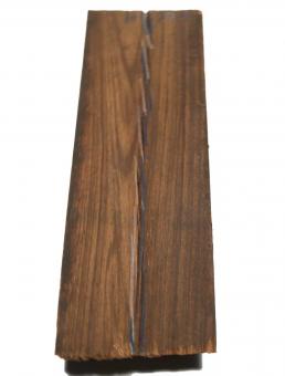 Zebrano Holz Balken rustikal drechseln 51x18,5x14cm 
