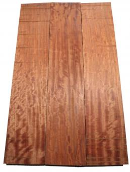 1x Bubinga Holz Riegel Rosenholz Curly 72x15cm x 60-61mm 