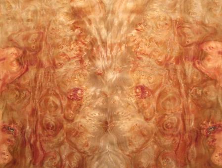 Rouble Wurzelholz Furnier Maser 110x33-36cm 2 Blätter 