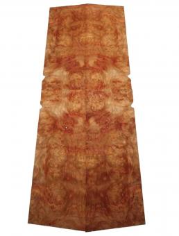 Rouble Wurzelholz Furnier Maser 65x23-25cm 2 Blätter 