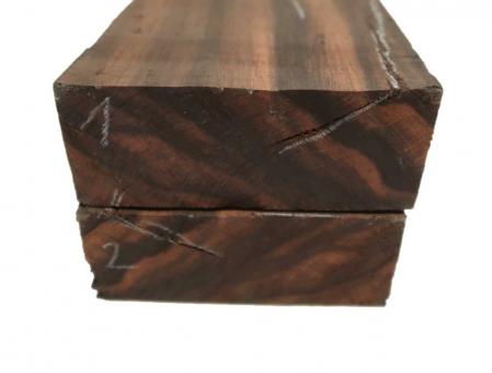 1x Makassar Holz Ebenholz Macassar 79x13cm x 50mm #1 