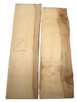 1x Ahorn Riegel Ahornholz Tonholz Curly 81x23-26cm x 23mm #2 