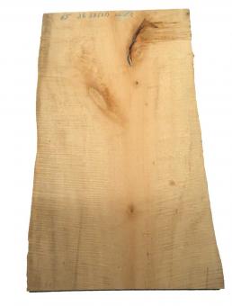 1x Ahorn Riegel Holz Riegelahorn curly 65x36-38cm x 26mm 