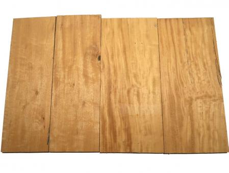 2x Movingui Holz Brett afrik. Satinwood 59x25,5cm x 22mm #59 