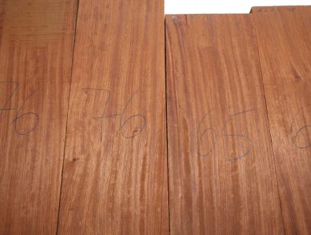 1x Bubinga Holz Rosenholz 76x23cm x 47-48mm #76 