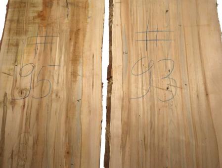 1x Ahorn Holz Brett Ambrosia Maple 93x44-47cm x 37-39mm #93 