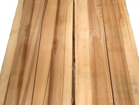2x Satin Nussbaum Holz Amberbaum 126x15-17cm x 46-48mm #3 