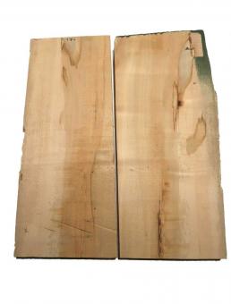 2x Ahorn Holz Ambrosia Maple 55x21-24cm x 38-39mm #K1 