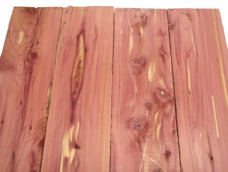 4x Aromatische Rotzeder Zeder Holz 83x15,5cm x 24mm #Z1 