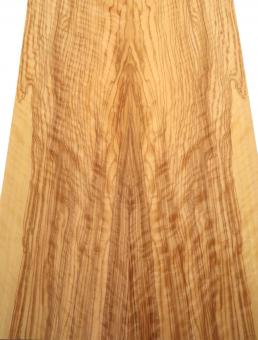Oliven Riegel Holzfurnier Olivenholz 80x24-27cm 3 Blätter 