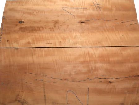1x Elsbeere Riegel Holz Birnbaum Curly 77x30cm x 14-16mm #1 