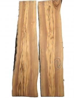 2x Olivenholz Olivenbaum Holz 65x13-18cm x 26mm 