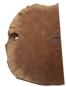 1x Nussbaum Wurzelholz Maser Baumscheibe 68x44cm x 50mm 