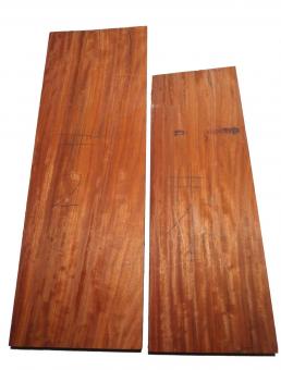 1x Padouk Holz Paduk Brett Padauk 120x38-42cm x 48mm #2 