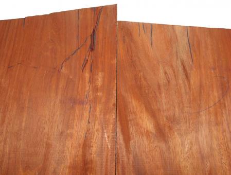 1x Padouk Holz Paduk Brett Padauk 60x38,5-39cm x 48mm #1 