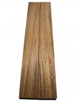 1x Amazakoue Riegel Holz Mutenje Curly 92x11,5-12,5cm x 36mm 