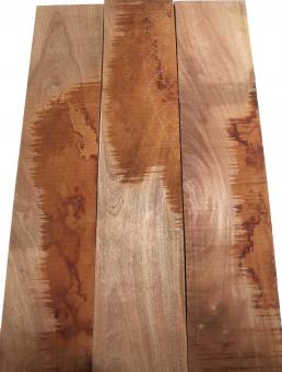 3x Mahagoni Holz Brett Massivholz DIY 87x18cm x 22-23mm #N5 