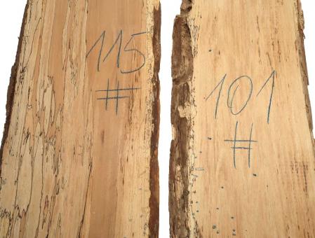 1x Gestockte Buche Holz Buchenholz 115x28-32cm x 25mm #115 