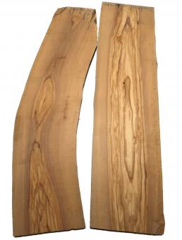 2x Olivenholz Olivenbaum Holz 78x15-21cm x 26mm 