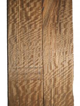 1x Amazakoue Riegel Holz Mutenje Curly 63x16cm x 33-37mm 