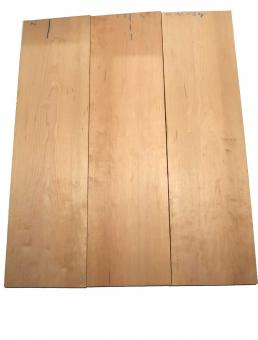 3x Kirschbaum Riegel Holz Curly 103x27,5cm x 23mm #K7 