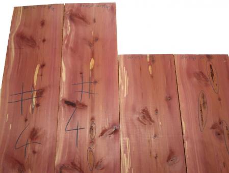 2x Aromatische Rotzeder Zeder Holz 50x19,5cm x 50mm #50 