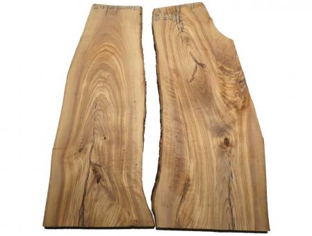 2x Olivenholz Olivenbaum Holz 66x17-29cm x 26mm 
