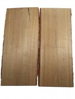 2x Sassafras Holz Brett Edelholz 77x31-36cm x 23mm 
