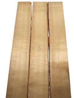 3x Sassafras Holz Brett Edelholz 105x15-16,5cm x 23mm 