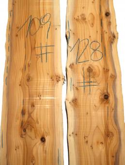 1x Eibe Maser Holz Eibenholz 109x15-18cm x 27mm #109 