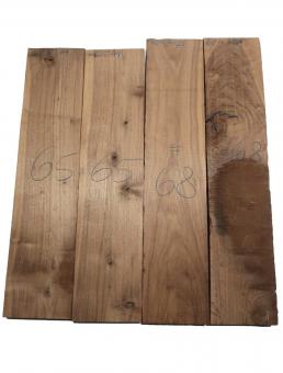 2x Nussbaumholz Walnuss Holz 68x14cm x 48-50mm #68 