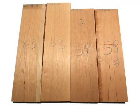 2x Kirschbaum Holz Kirschholz 59x16cm x 48mm #59 