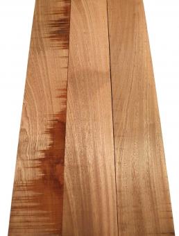 3x Mahagoni Holz Brett Massivholz DIY 91x14cm x 23mm #M3 