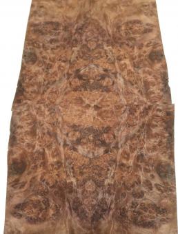 Nussbaum Wurzelholz Furnier Maser 48x12-14cm 23 Blätter 