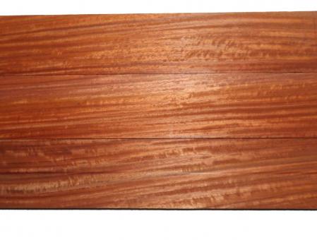 3x Padouk Riegel Holz Paduk Padauk Curly 71x10cm x 23mm 