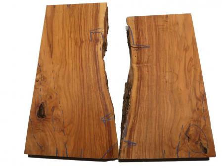1x Olivenholz Olive Holz Baumscheibe 50x24-28cm x 55mm #50 
