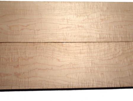 2x Ahorn Riegel Maple Holz Riegelahorn curly 75x14cm x 24mm 