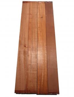 1x Tigerwood Holz Kantel Drechseln 61x5,5x5,5cm schlicht 