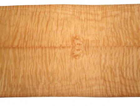Riegel Ahorn Furnier Curly Maple 99x14-16cm 2 Blätter 