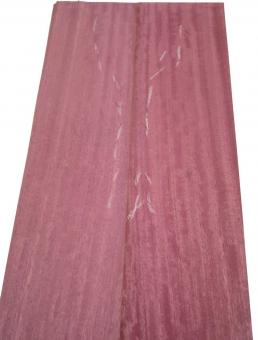 Amarant Furnier Riegel Curly Purpleheart 86x14-15cm 4 Blätter 