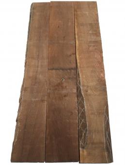 3x Walnussholz Nussbaumholz 92x13-15cm x 26-27mm #V8 