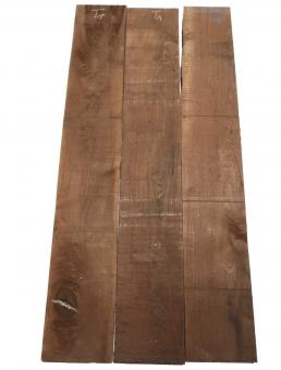 3x Walnussholz Nussbaumholz 92x13-15cm x 26-27mm #T1 
